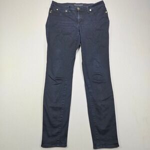Rock & Republic Kashmiere Skinny Jeans Dark‎ Wash Gold Hardware Womens 12 M